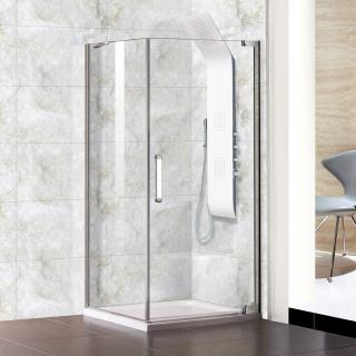 Aquatek PARTY A1  štvorcový sprchový kút 90 x 90, číre sklo (Sprchový kút štvorcový s jednými otváracími dverami)
