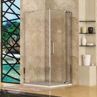 Aquatek - PARTY A3  štvorcový sprchový kút 90 x 90, číre sklo (Sprchový kút štvorcový s jednými otváracími dverami)