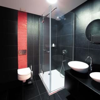 Aquatek - VIP2000 R13 obdĺžnikový sprchový kút 100 x 80, číre sklo (Sprchový kút obdĺžnikový s jednými otváracími dverami)