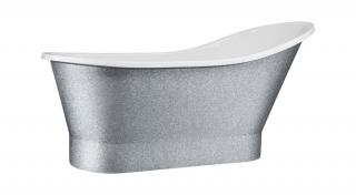 Besco GLORIA GLAM vaňa voľne stojaca z liateho mramoru 150 x 66 cm