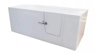 Bezbariérová vaňa s dvierkami IMPRESSIONE 140P - 140 x 76 cm dvierka na pravej strane