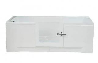 Bezbariérová vaňa s dvierkami PERFECTION 140 - 140 x 70 cm dvierka v strede
