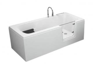 Bezbariérová vaňa s dvierkami POLIMAT AVO 00014 - 180 x 80 cm  - dvierka na pravej strane