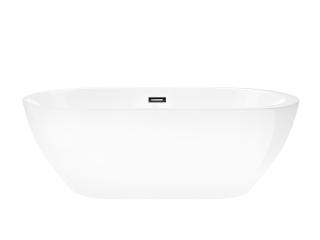 Corsan - Voľne stojaca vaňa E042 Reno - 170 cm s čiernou povrchovou úpravou