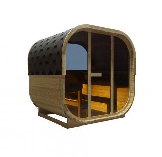 HANKO Vonkajšia sauna pre 6 osôb 210x180x210 cm