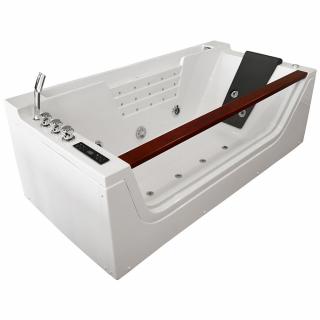 M-SPA - Kúpelňová vaňa pravá 8009 s hydromasážou 180 x 90 x 61 cm