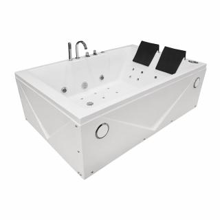 M-SPA - Kúpeľňová vaňa TURBO SPA s hydromasážou 186 x 121 x 65 cm