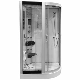 M-SPA - Sprchový box s hydromasážou pravý 09914 white 120 x 85 x 225 cm