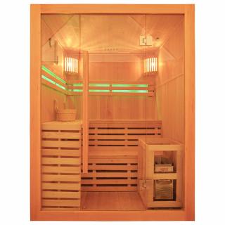 M-SPA - Suchá sauna s pecou a panelom z himalayskej soli EA3S XL 150 x 150 x 200 cm