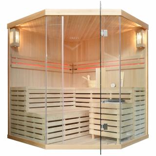 M-SPA - Suchá sauna s rúrou pre 4 osoby 180 x 180 x 200 cm 6 kW