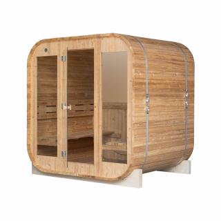 M-SPA - Záhradná sauna štvorec 180 cm x Ø 210 cm