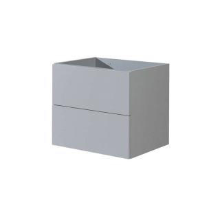 Mereo, Aira desk, kúpeľňová skrinka, sivá, 2 zásuvky, 610x530x460 mm CN730S