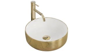 REA - Umývadlo SAMI GOLD WHITE