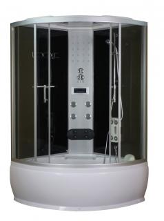 Sanotechnik - Cuba - sprchový box s vaňou štvrťkruh 130x130x228cm