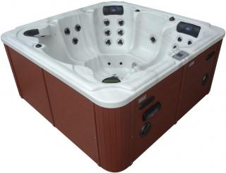 Sanotechnik - OASIS MAXI 5 - miestna záhradná vírivka SPA JACUZZI - 210 x 210 x 92 cm - biela