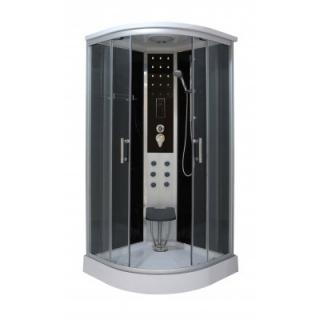 Sanotechnik - QuickLine Relax - parný sprchový box štvrťkruh - 90 x 90 x 215cm (Produkt bude najbližšie dostupný koncom mesiaca 04/2024)