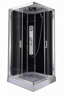 Sanotechnik - Sprchovací kút TREND - Square s hydromasážou 90x90x210 cm