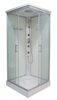 Sanotechnik - TWIST 1 - Rohový sprchovací kút s hydromasážou 80x80x215 cm CL05