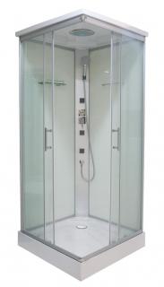 Sanotechnik - TWIST 2 - Rohový sprchovací kút s hydromasážou 90x90x210 cm