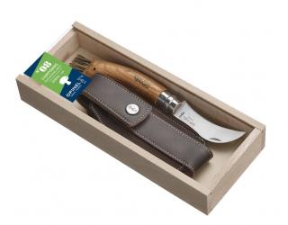 Nože Opinel Nôž Opinel hubársky 08 s púzdrom v drevenej krabici