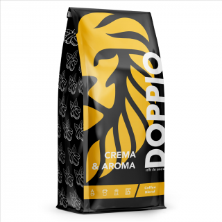 Blue Orca Coffee 218672 Blue Orca Doppio Crema and Aroma, zrnková káva, 1 kg, Ar