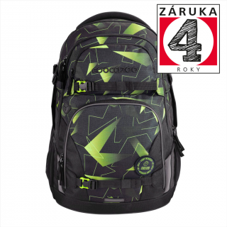 Coocazoo 211335 Školský ruksak coocazoo PORTER, Lime Flash, certifikát AGR