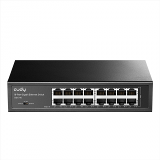 Cudy 225772  switch 16-portový Gigabit, kovový (GS1016)