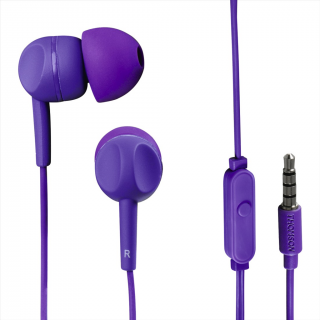 HAMA 132482 Thomson slúchadlá s mikrofónom EAR3005, silikónové štuple, fialové
