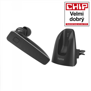 HAMA 184110 MyVoice2100, mono BT Headset, pre 2 zariadenia, hlas. asistent (Siri