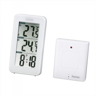 HAMA 186353  EWS-152, meteostanica s bezdrôtovým senzorom, biela