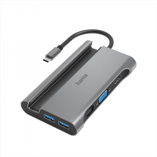 HAMA 200102  USB-C hub, Connect2Mobile, multiport LAN Ethernet, 7 portov