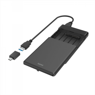 HAMA 200760  kryt na 2,5  SSD HDD disk, USB-A + USB-C, SATA, USB 3.2 Gen 1