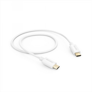 HAMA 201590  kábel USB-C 2.0 typ C-C 1 m, biely