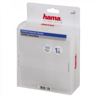 HAMA 33810  CD DVD ochranný obal, 100 ks bal., transparent