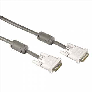 HAMA 45077  DVI prepojovací kábel, Dual link, 1,8 m, šedý