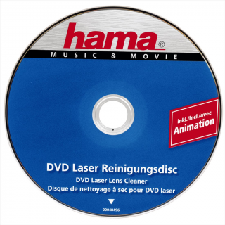 HAMA 48496  disk na čistenie laserového snímača DVD mechaniky (suchý proces)