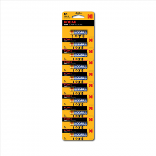 Kodak 227236   MAX alkalická batéria, AAA, 10 ks, trhací pásik