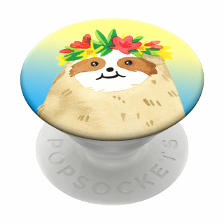 PopSockets 43122200  PopGrip Gen.2, Aloha Sloth Gradient, leňochod na dúhovom po