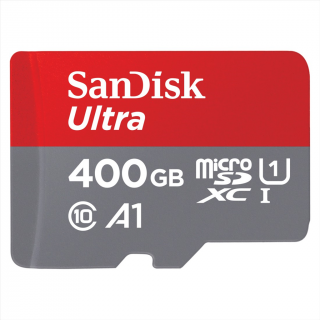 SanDisk 186508  Ultra microSDXC 400 GB 120 MB s  A1 Class 10 UHS-I, s adaptérom