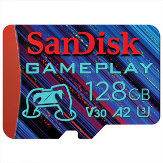 SanDisk 220116  GamePlay microSDXC UHS-I Card, 128 GB Gaming microSDXC, 190 MB s