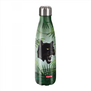 Step by Step 213375 Izolovaná fľaška na nápoj z nerezovej ocele 0,50 l, Wild Cat