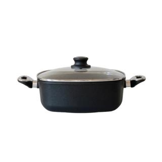 Hranatý titanový kastrol 28x28x10 cm s pokl. 6,5 l BAF Gigant INDUKCE,