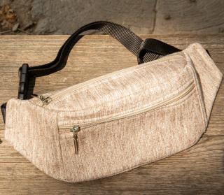 Ľanová crossbody ľadvinka Farba: cinnamon