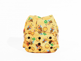Vrchné PUL nohavičky - BEES I Ritkavsuchu.sk Veľkosť PUL nohavičiek: S (3-10kg), Zapínanie v páse: na suchý zips
