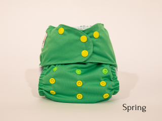 Vrchné PUL nohavičky I Ritkavsuchu.sk Veľkosť PUL nohavičiek: S (3-10kg), Vzor: Spring, Zapínanie v páse: na suchý zips
