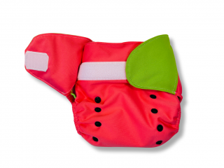 Vrchné  PUL nohavičky - Watermelon Veľkosť PUL nohavičiek: S (2-7kg), Zapínanie v páse: na suchý zips