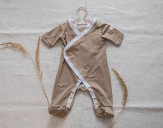 Zavinovacie pyžamo CAPPUCCINO I Ritkavuschu.sk Veľkosť: Preemie (44)