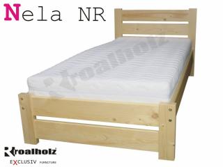design moderné jednolôžko z masívu NELA NR (design moderné jednolôžko masív NELA NR)
