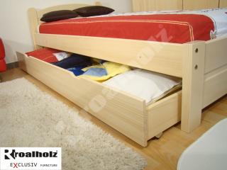 dřevěný úložný prostor masiv REMI 1/1 (celý úložný prostor pod postele z masivu REMI 1/1)