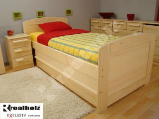 senior zvýšená postel z masivu PAVLA SENIOR (dřevěná zvýšená postel pro seniory masiv PAVLA SENIOR )